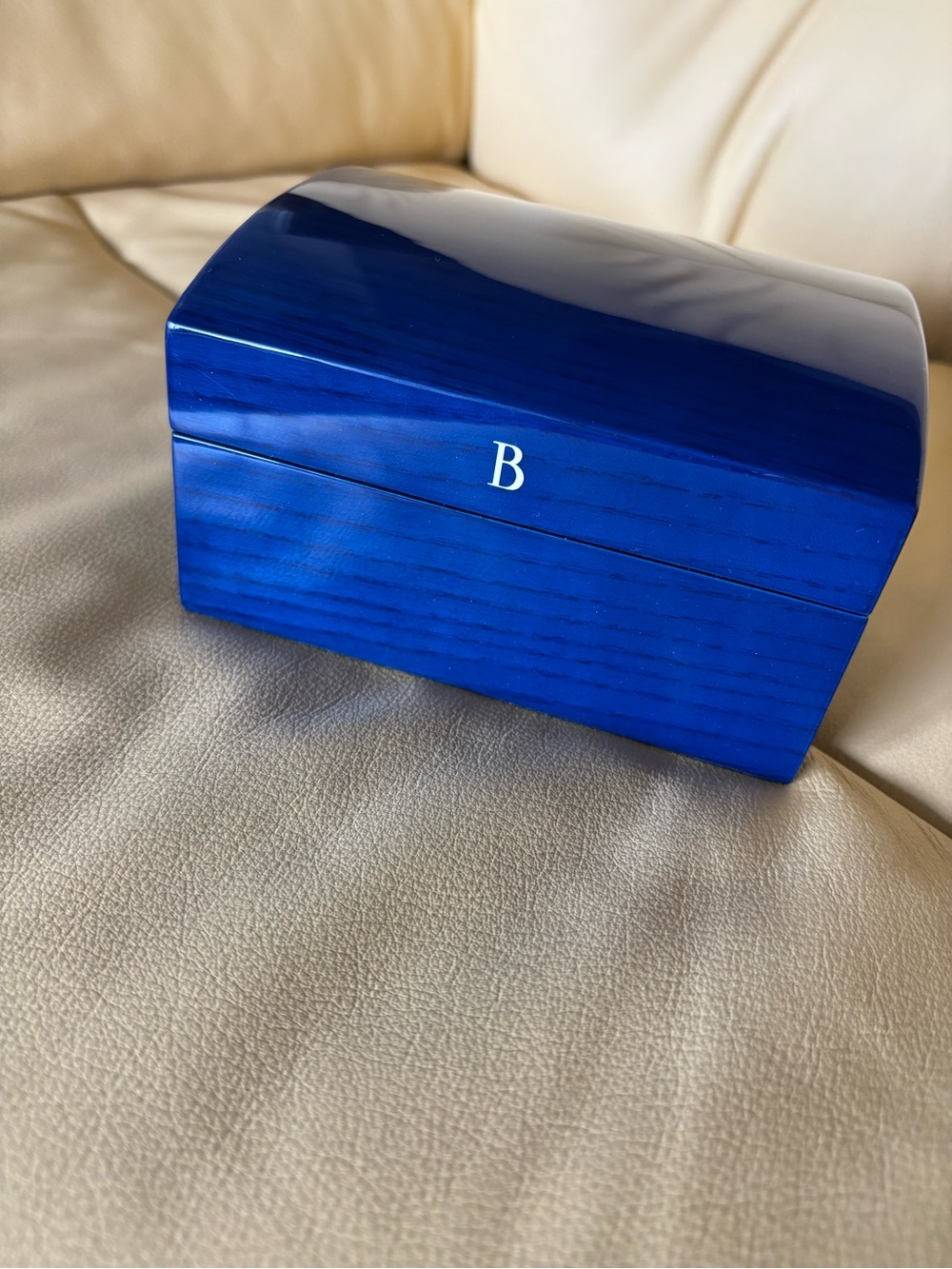 BARTHELAY Luxury Watch Jewelry Blue Lacquered Box